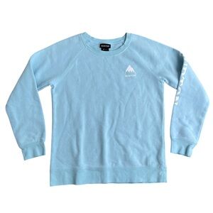 Burton Women’s Elite Light Blue Crewneck Graphic Sweatshirt